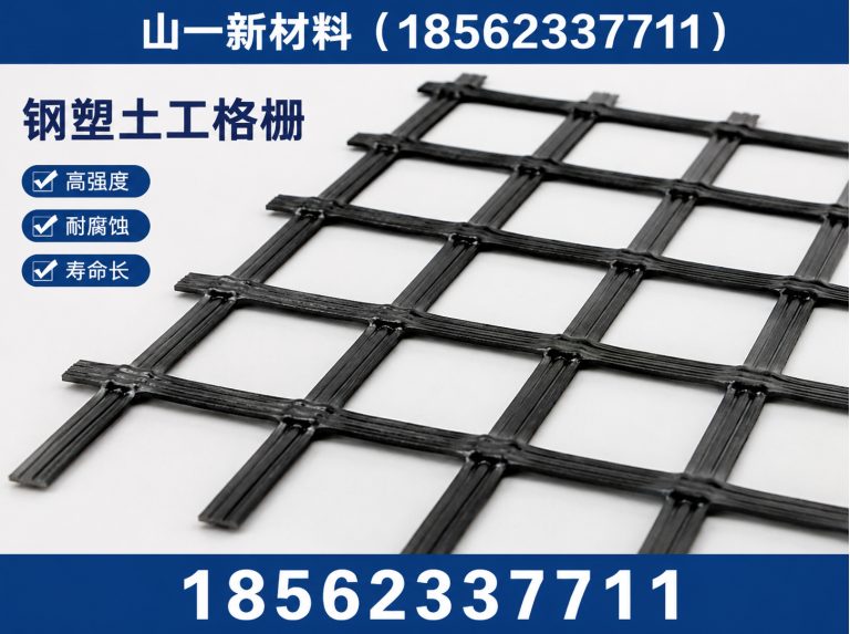泰安钢塑土工格栅展示图
